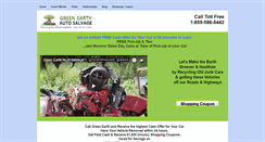 Desktop Screenshot of greenearthautosalvage.com