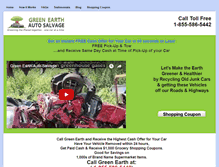 Tablet Screenshot of greenearthautosalvage.com